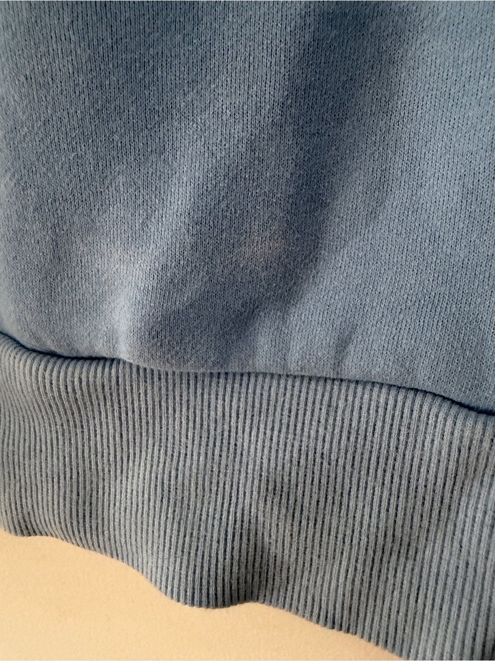 Yellow The Label Light Blue Sun Sweatshirt, Size M - Picture 4 of 4